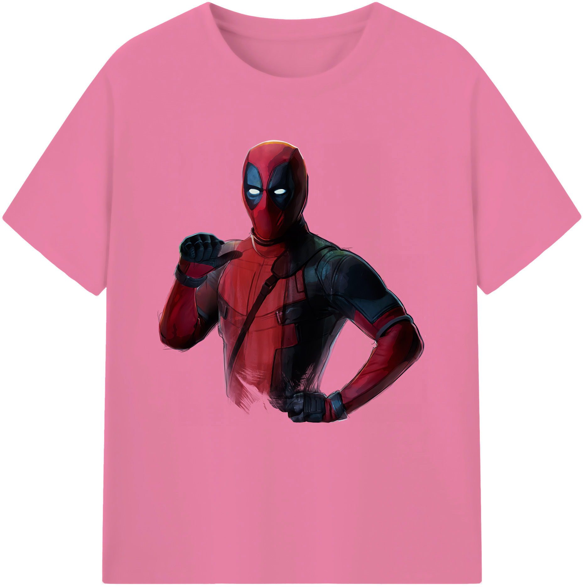 （画像用） Deadpool デッドプール 綿100％半袖Tシャツ（フロントプリント）